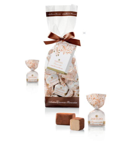 Torrone – ČOKOLÁDOVÉ PRALINKY TARTUFO PANNA COTTA,  BEZ GMO, BEZ LEPKU, 200 g